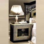 Aida – Complete Italian 6 Piece Bedroom Set – High Gloss Black - Image 3