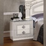Aida – Complete Italian 6 Piece Bedroom Set – High Gloss White- CAMELAIDA- 14 Quickfind code: CAMELAIDA- 14 - Image 3