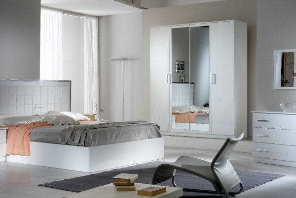 Ambra White Bedroom Set-