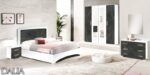 Dalia Grey and Gold Bedroom Set
