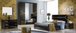 Elegance Black & Gold Bedroom Set