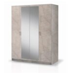 Mary – Modern Italian Bedroom Set – Grey Marble Effect - Image 3