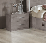 City – Complete Italian 6 Piece Bedroom Set – High Gloss Grey Marble - Image 2