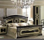 Aida – Italian Bed Frame – High Gloss Black