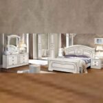 Aida – Italian Bed Frame – High Gloss White - Image 2