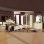 Barocco – Italian 4 Door Wardrobe – High Gloss Ivory - Image 2