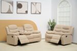 Fabric Manual Recliner Sofa - Image 2