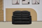 Fabric Manual Recliner Sofa Black - Image 5